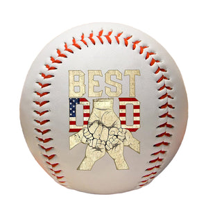 Best Dad - Personalized Baseball - Gift For Dad