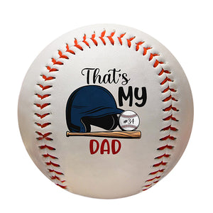 That's My Dad Personalized Custom Baseball