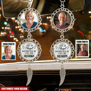 Custom Photo A Life Well Lived - Memorial Personalized Car Ornament