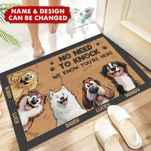 Just Walk In, Your Presence Is Always Felt - Dog Personalized Doormat For Per Lover