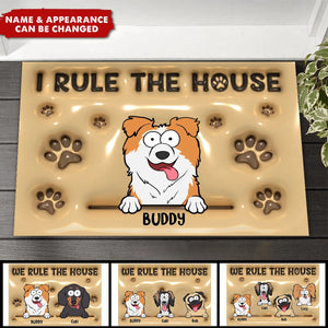 We Rule The House - Dog Personalized Doormat