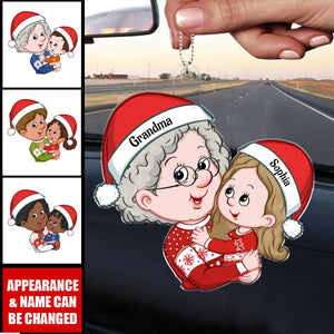 Personalized Grandma And Grandkid Acrylic Ornament