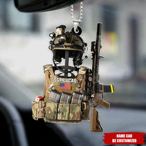 Tactical Gear Stand With Rack Personalized Ornament