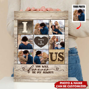 I Heart Us Personalized Canvas, Valentine’s Day Gift For Spouse