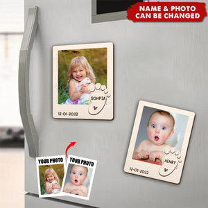 Custom Photo Love At First Sight - Family Personalized Custom Magnet Photo - Gift For Family Members