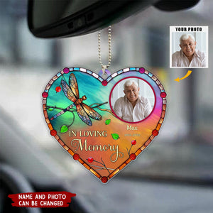 In Loving Memory Upload Photo, Personalized Car Ornament