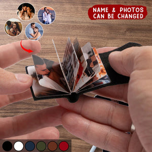 Mini Photo Album Keychain - Personalized Gift, Gift for Him, Her, Handmade Gift, Birthday Gift