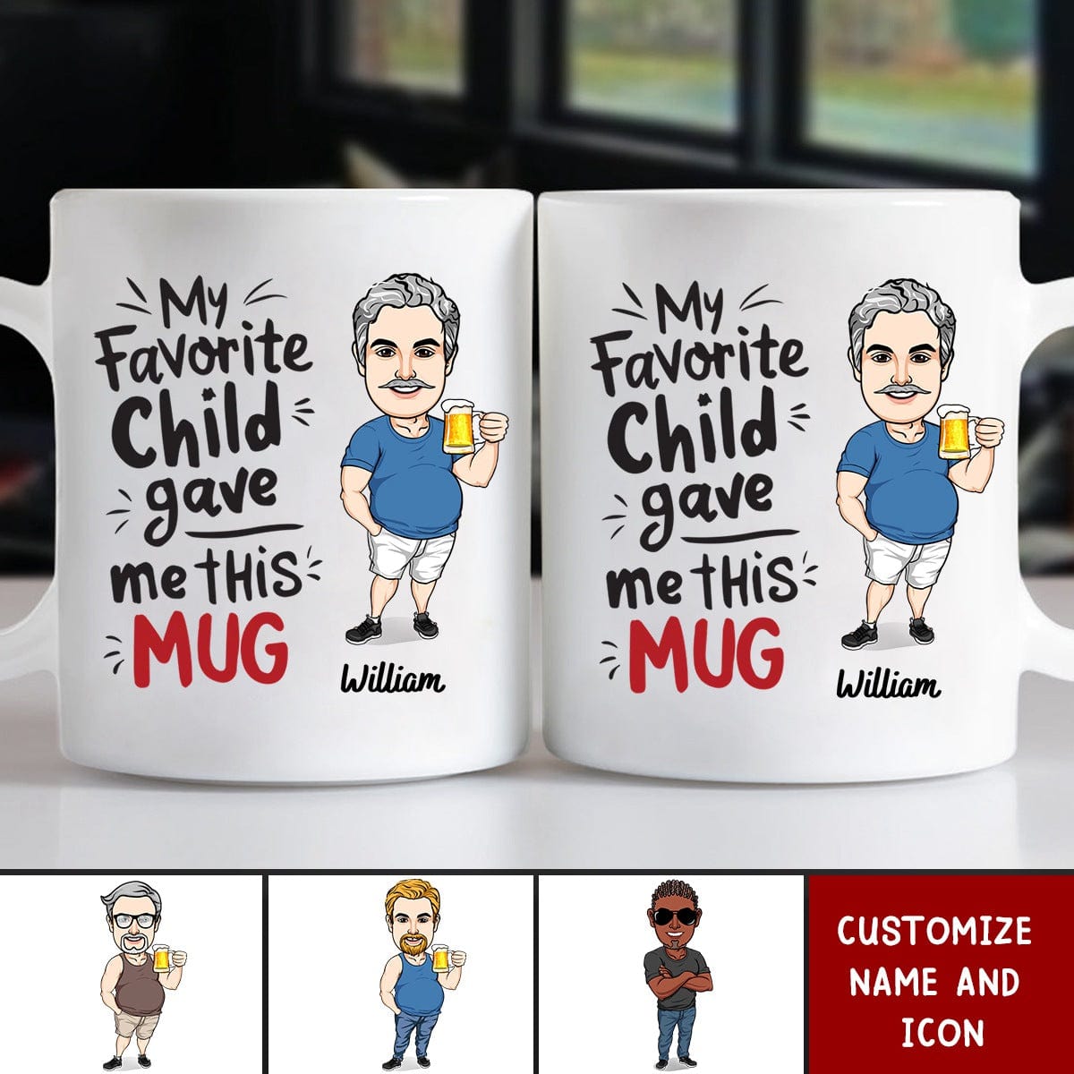 Funny Father's Day Gift For Dad-Personalized Mug