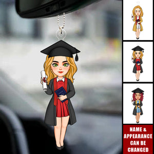 Cute Graduation Girl - Personalized Acrylic Ornament