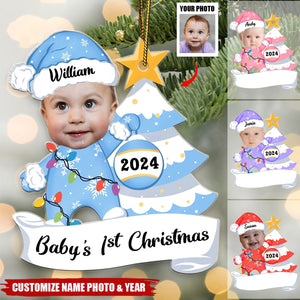 Baby's First Christmas - Personalized Acrylic Photo Ornament