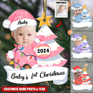 Baby's First Christmas - Personalized Acrylic Photo Ornament