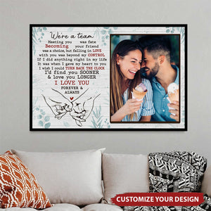 Love You Forever And Always - Couple Personalized Horizontal Poster - Gift For Husband Wife, Anniversary