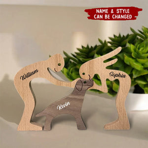 Dog Personalized Custom Shaped Wooden Art Puzzle - Wooden Pet Carvings