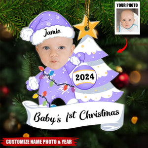 Baby's First Christmas - Personalized Acrylic Photo Ornament