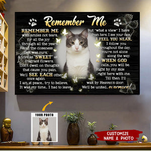 Remember Me - Personalized Memorial Pet Photo Poster