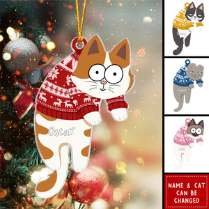 Have Yourself A Very Meowy Christmas - Cat Personalized Acrylic Ornament