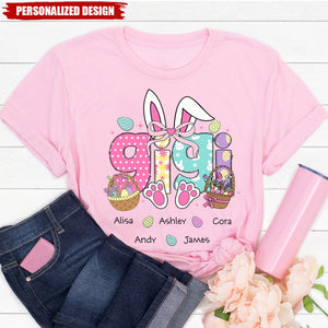 Easter Bunny - Personalized Grandma T-shirt