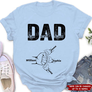 Dad The Man The Myth The Legend - Personalized Shirt