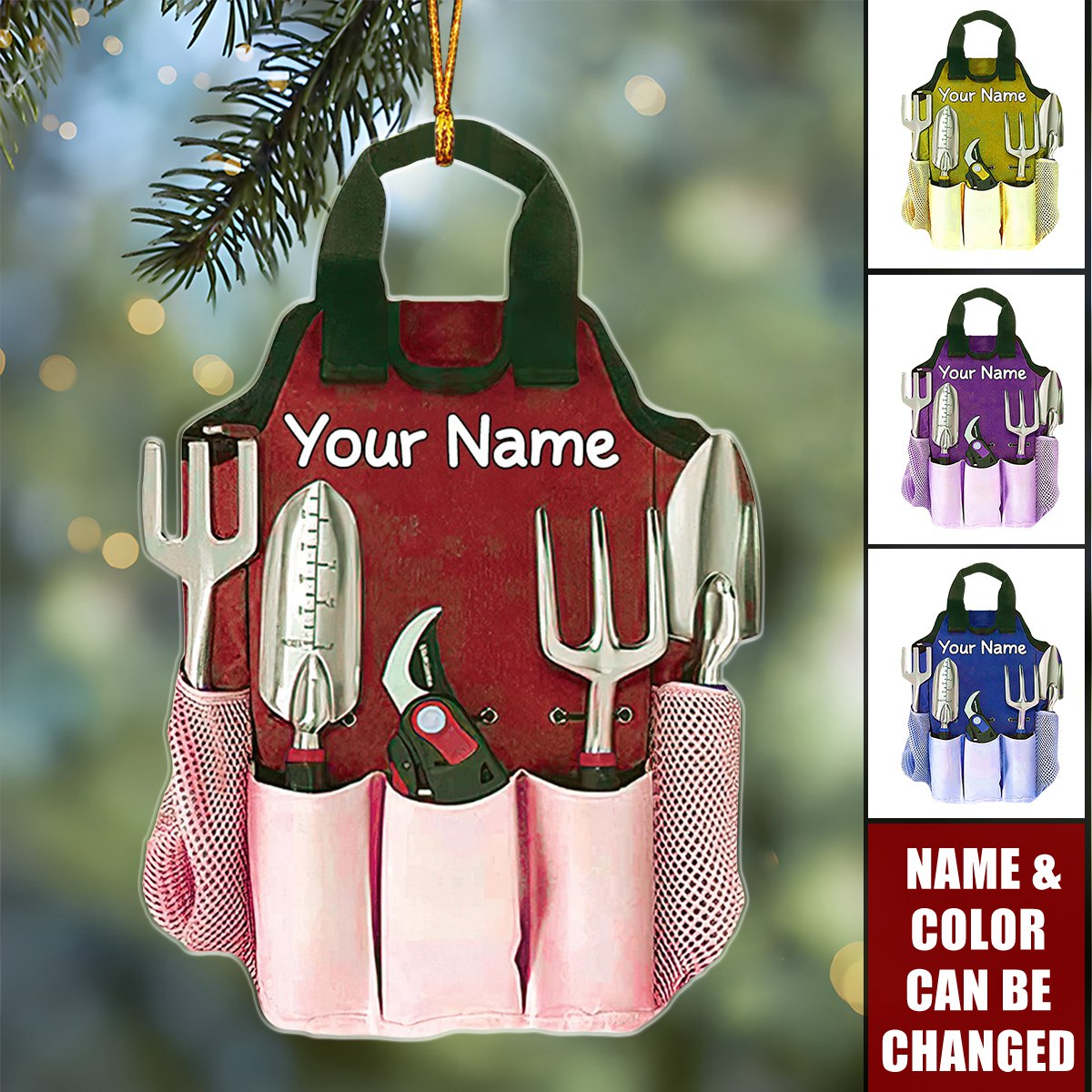 Personalized Garden Tool Christmas Ornament 2024