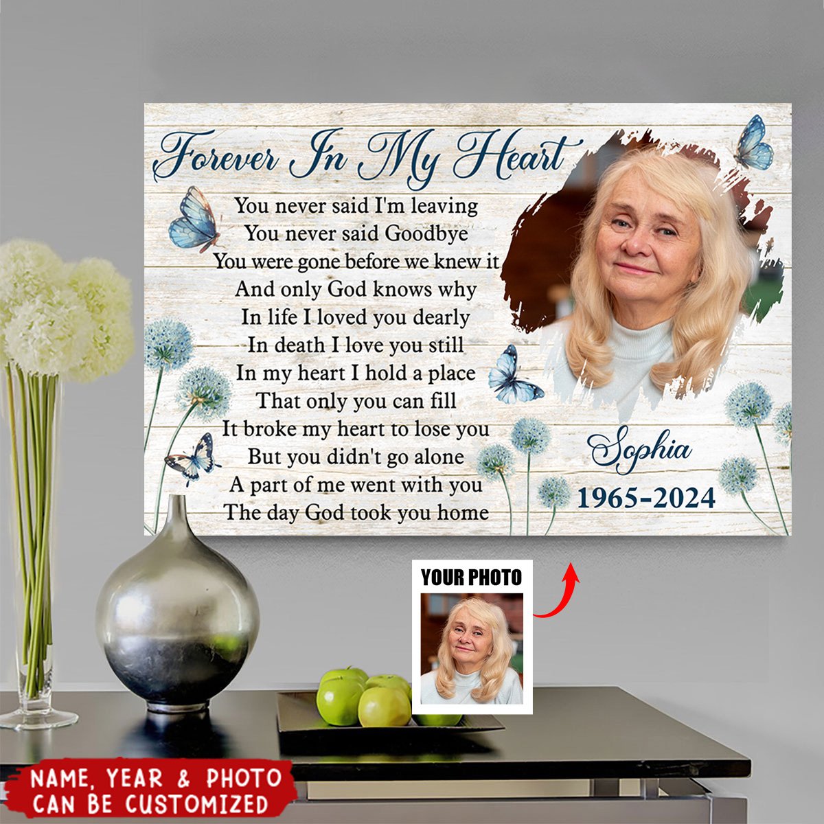 Missing You Always - Personalized Memorial Poster