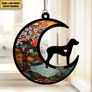 Don’t Cry Because It Is Over - Memorial Personalized Window Hanging Suncatcher Ornament