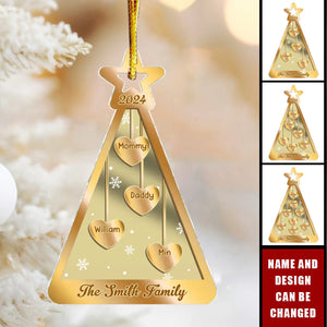 Nothing Beats A Christmas Spent With Family And Loved Ones - Family Personalized Custom Mirrored Acrylic Ornament - Christmas Gift For Family Members