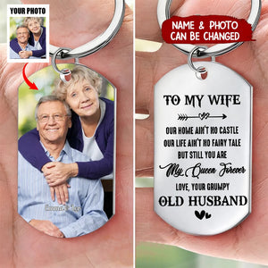 You Are My Queen Forever - Upload Image, Gift For Couples - Personalized Keychain