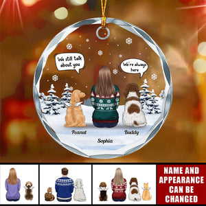 Honor The Memory Of Loyal Companions Forever - Memorial Personalized Custom Circle Glass Ornament