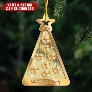 Nothing Beats A Christmas Spent With Family And Loved Ones - Family Personalized Custom Mirrored Acrylic Ornament - Christmas Gift For Family Members