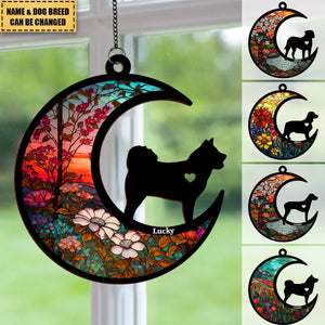 Don’t Cry Because It Is Over - Memorial Personalized Window Hanging Suncatcher Ornament