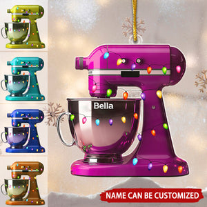 Baking Machine Personalized Christmas Ornament, Gift For Baker