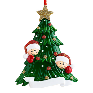 Family Christmas Tree Personalized Resin Christmas Ornament