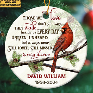 Loss Of Loved Ones Memorial Personalized Ornament Sympathy Gift