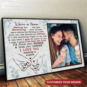 Love You Forever And Always - Couple Personalized Horizontal Poster - Gift For Husband Wife, Anniversary