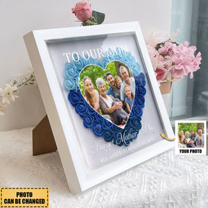 Mom Gift I Love You Every Day - Personalized Flower Shadow Box