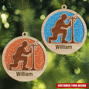 Custom Lineman Ornaments - Line Man Christmas Ornaments - Gifts for Lineman