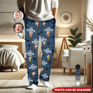 Custom Photo Best Dad Grandpa Ever - Personalized Pajama Pants