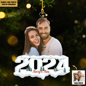 Custom Photo Couple - Personalized Acrylic Ornament