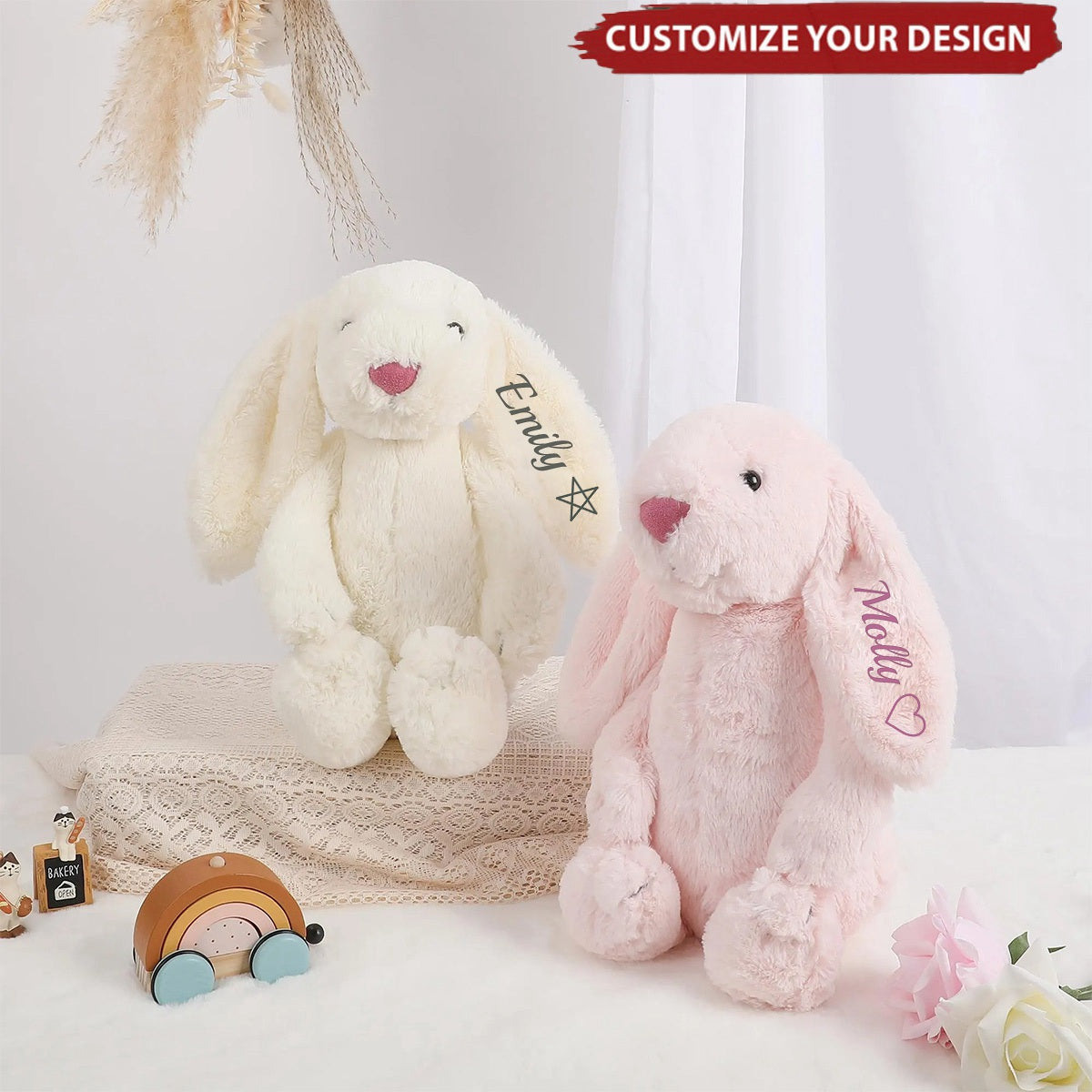 Personalized Plush Bunny - Baby Christmas Gift