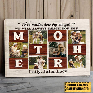 Custom Mother You Are The World Photo Collage Canvas Personalized Gift For Mother’s Day