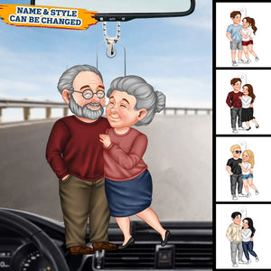 Old Couple To My Wife Turn Back The Clock - Gift For Couples - Personalized Car Ornament