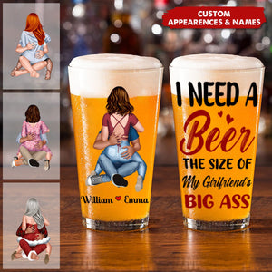 Personalized Gifts For Couple Beer Glass