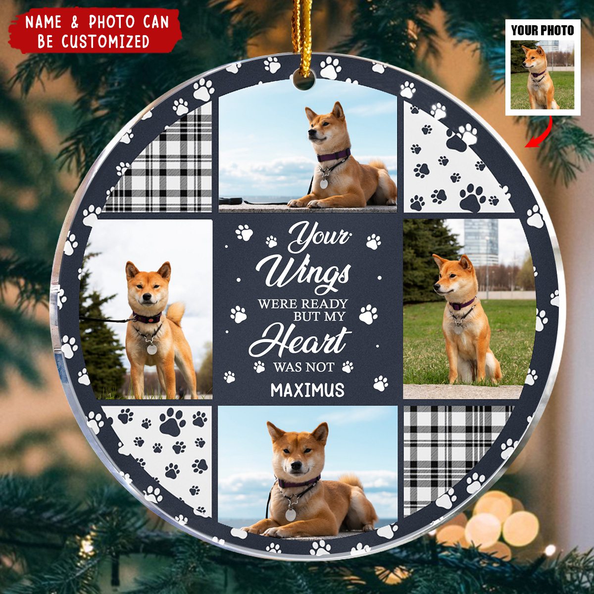 You Were My Favorite Hello - Personalized Acrylic Photo Ornament