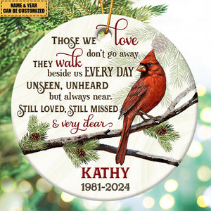 Loss Of Loved Ones Memorial Personalized Ornament Sympathy Gift