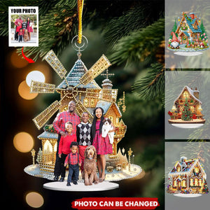 Personalized Family Image Christmas Acrylic Ornament - Upload Photo