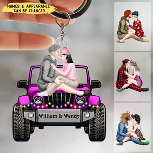 Off-Road Car Couples Stay Together- Personalized Keychain