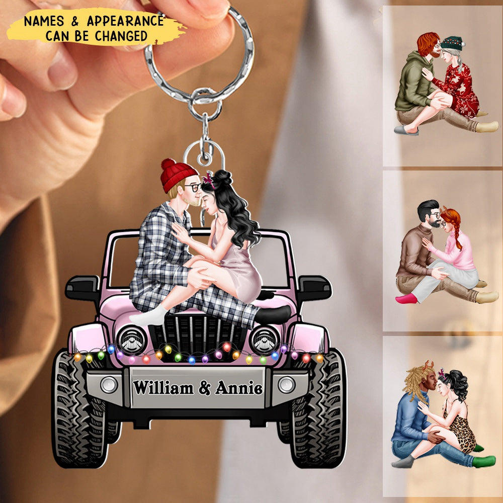 Off-Road Car Couples Stay Together- Personalized Keychain