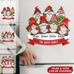 Christmas Dwarf Family - Personalized Decal