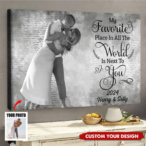 My Favorite Place - Personalized Couple Poster