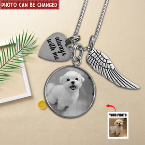 Personalized Photo Memorial Necklace Custom Remembrance Jewelry With Your Loved One's Picture